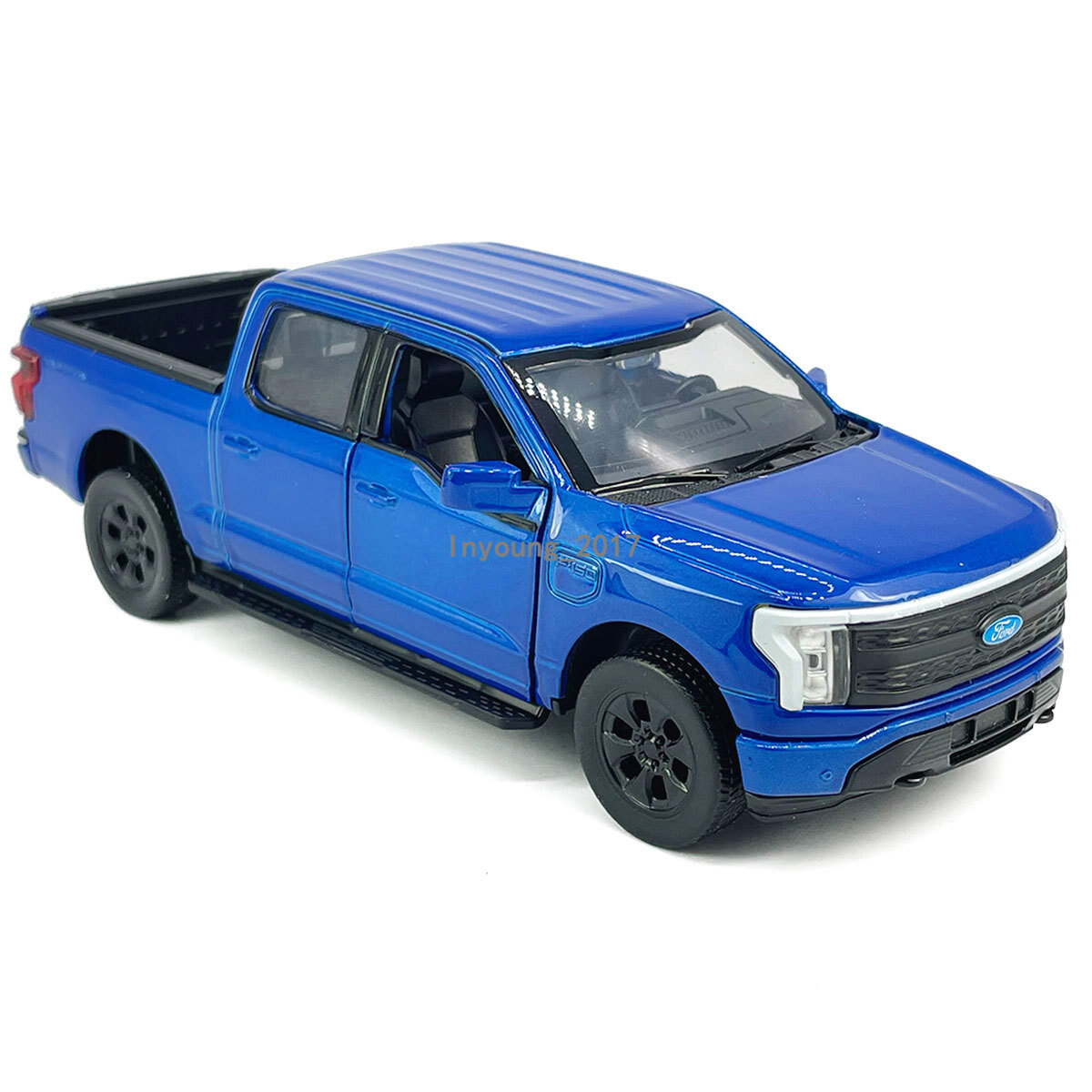 1:36 Ford F-150 Lightning Pickup Truck Model Car Diecast Metal Toy Cars Blue