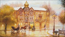 Needlework Crafts Full Embroidery Counted Cross Stitch Kits - Carriage on Avenue