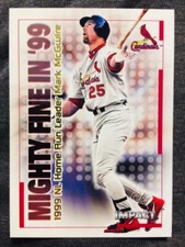 2000 Fleer Skybox Impact Mark McGwire Mighty Fine In '99 Insert Card 