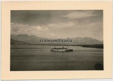Orig. Foto Schiff Boot Dampfer Fähre im Fjord in Norwegen