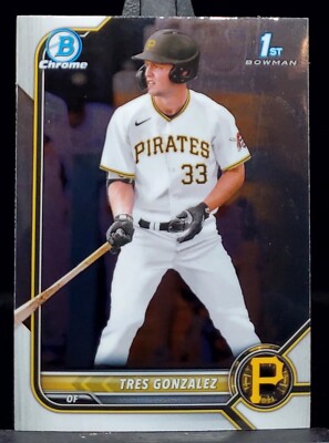 2022 Bowman Draft Tres Gonzalez 1st Bowman Chrome Prospect BDC-157