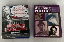 Knowledge Cards Quotes From U.S. Presidents and Speaking of Politics