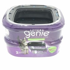 Litter Genie Standard Refill Cat Litter Box - one Pack of 2