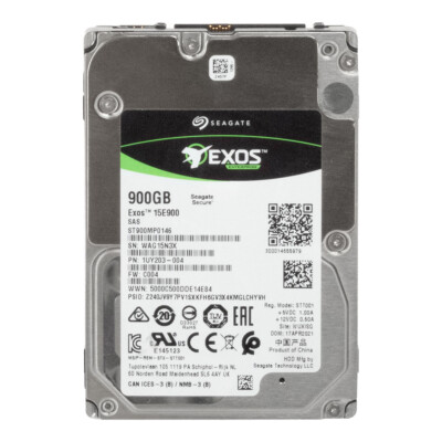 FESTPLATTE SEAGATE EXOS 15E900 900GB 15K 256MB SAS-3 ST900MP0146 2.5'' Zoll