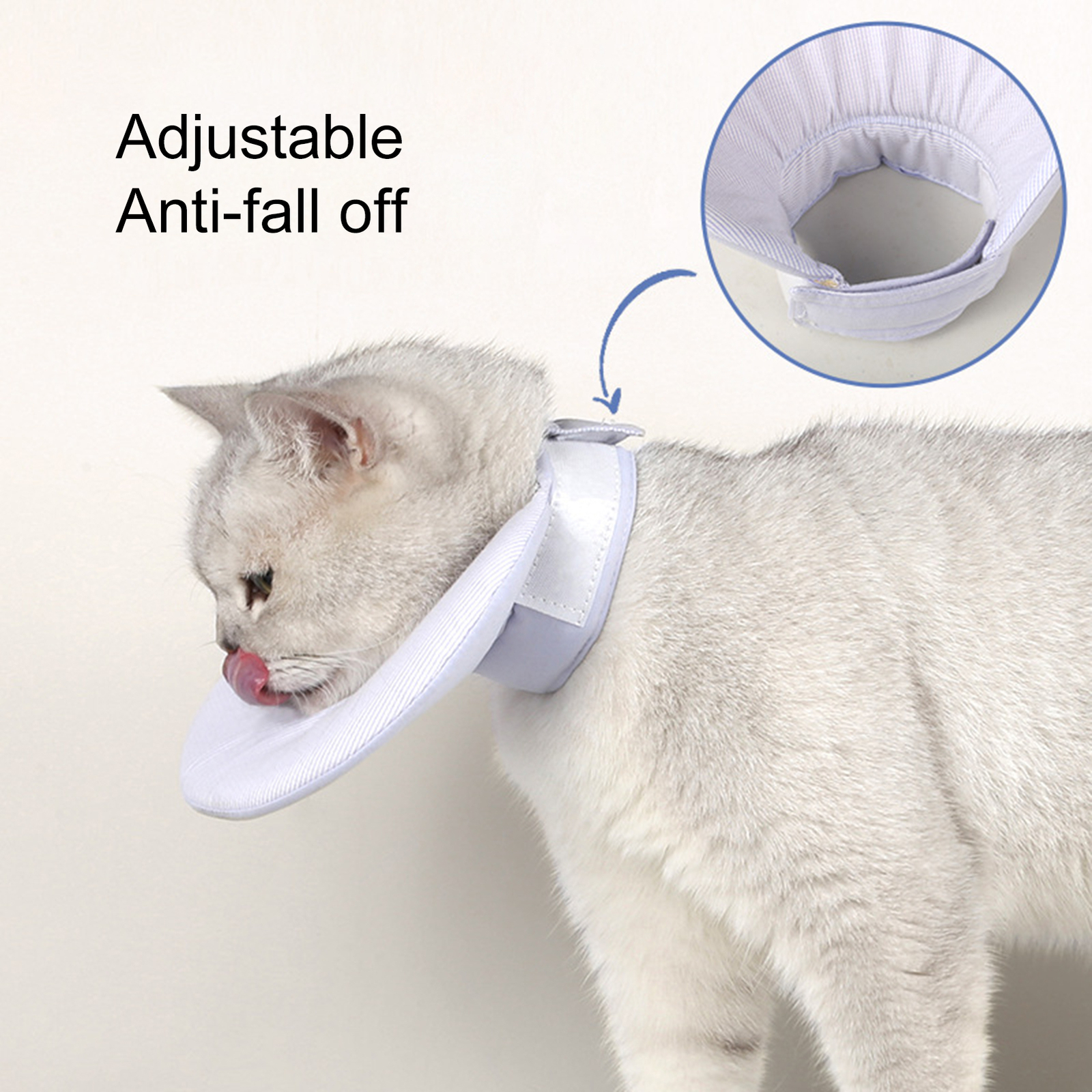 Pet Cone Collar Comfortable Wear Prevent Lick Antibite Lick Adjustable
