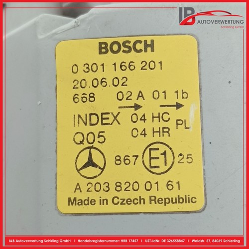 MERCEDES BENZ C-KLASSE W203 Hauptscheinwerfer links A2038200161 1305235456 BOSCH - Bild 7 von 7