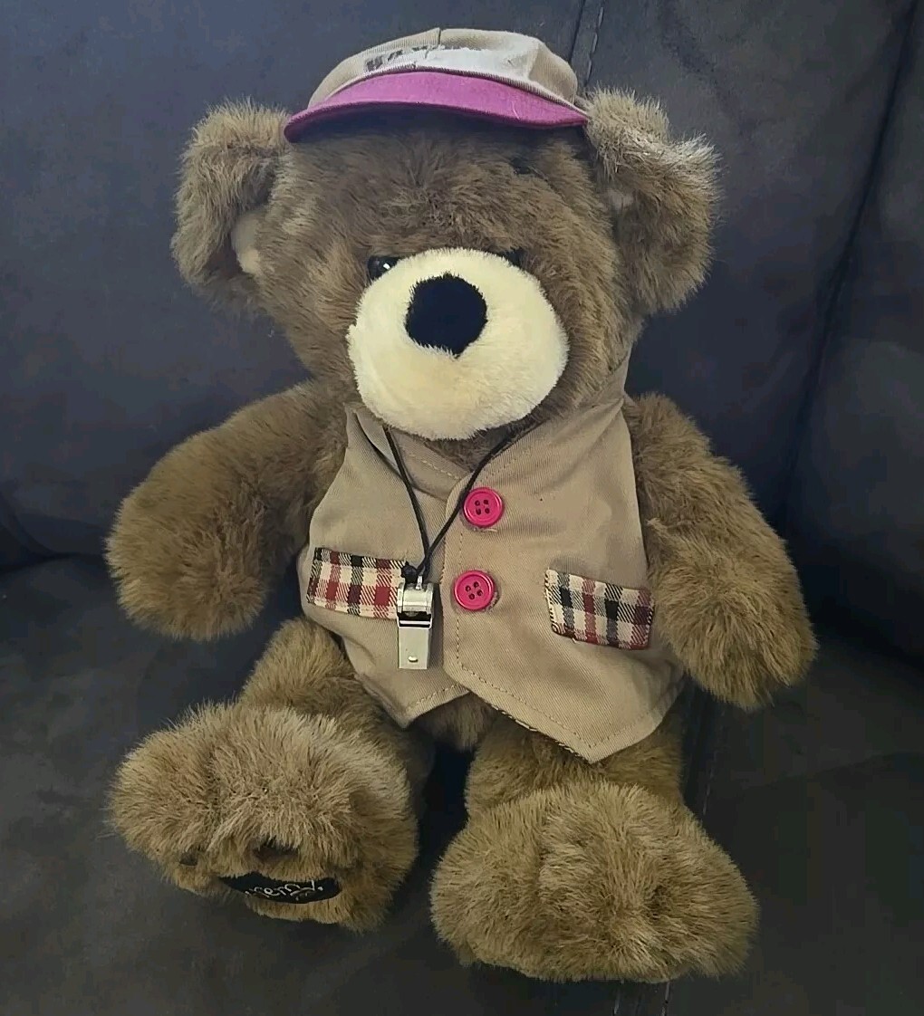 Build a Bear Workshop Bearemy Brown 16 Inch Stuffed Animal Plush with Accessories  