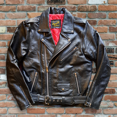 Herren Lederjacke Motorrad Marlon Brando Guendj original biker perfecto