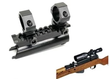 SKS See-Thru Receiver Cover Replacement High Profile Mount with 1'' scope rings