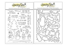 Honey Bee - Snow Family Like Ours Stamp & Honey Cuts , HBST379 & HBDS379