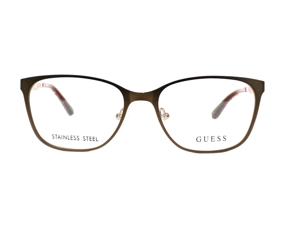 Marco óptico de metal marrón 049 GUESS GU2629 52-17-135 GU 2629 RX AB Foto 2 de 3