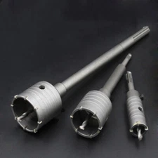 Concrete Hole Saw SDS Plus Shank Wall Hole Opener Cement Drill Bit 30mm-160mm