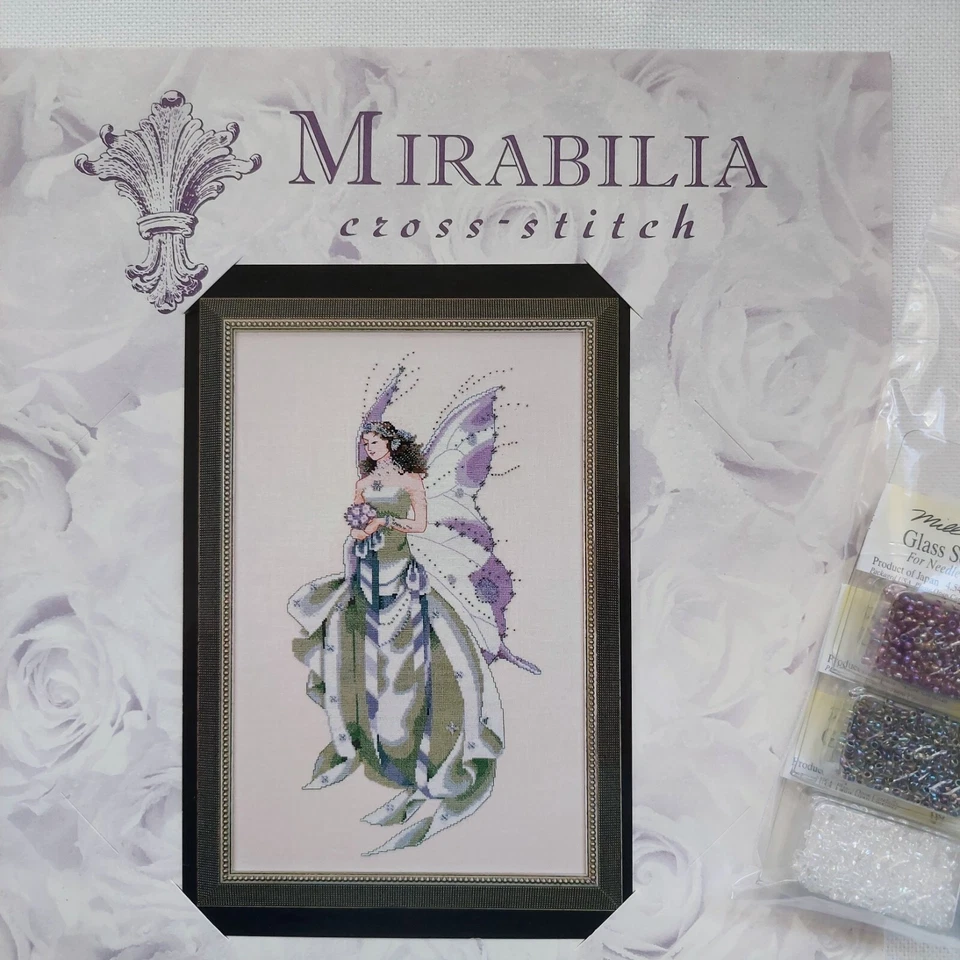 July's Amethyst Fairy Beaded Cross Stitch Chart and Embellishment Pack MD59 — 第 2/4 张图片