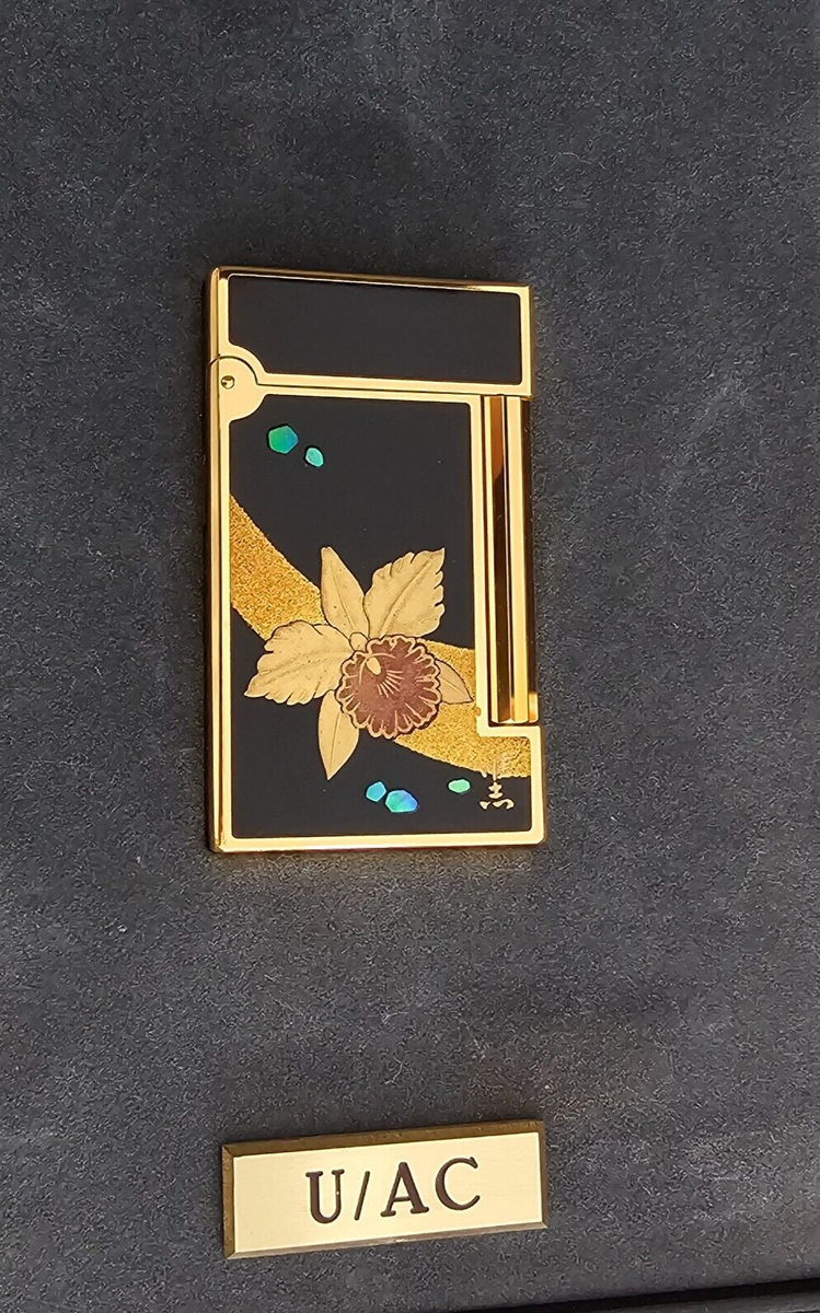 ST DUPONT MAKI E LACQUER GOLD SOUBRENY LIGHTER WILD TIGER ST DUPONT MAKI E LACQUER GOLD SOUBRENY LIGHTER WILD TIGER