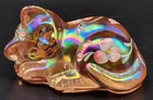 VINTAGE FENTON-SLEEPING CAT/KITTEN-Hand Painted-SIGNED-MINT