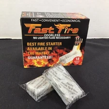 FAST FIRE Starting Cubes Odorless BBQ Camping Survival Gear Kit Fire