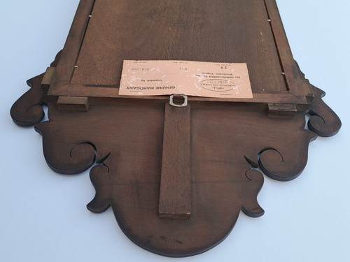 Henkel Harris H-3 29 Mahogany Chippendale Style Petite Wall Mirror 1978 With Tag - Picture 12 of 15