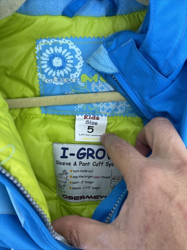 OBERMEYER KISMET JACKET LITTLE GIRLS Sz 5 - Picture 8 of 13