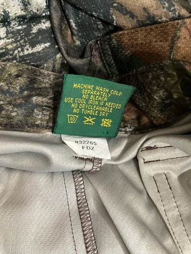 Cabelas Mens Mossy Oak Break Up Camo Cargo Pants 3XL Hunting Outdoors Tie Hem - Picture 9 of 9