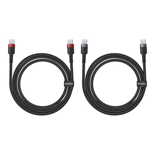 Câbles USB C Vers USB C 100W Charge Rapide Samsung MacBook iPhone 1m Lot de 2 - Photo 5/10