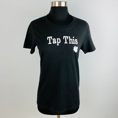 Tap This 357 Canadian Maple Rye Whiskey Womens Medium M Black T-Shirt