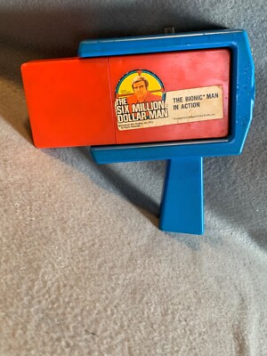 Vintage 1973 Six Million Dollar Man Movie Viewer Kenner Blue Red
