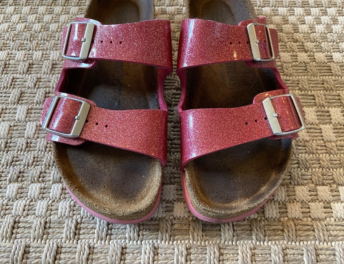 BIRKENSTOCK Arizona Soft Sandals 36 / 5 Narrow Pink Cosmic Sparkle