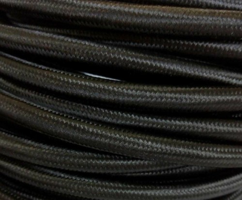 Textilkabel 4x0,75mm² schwarz Lampenkabel 4-adrig 4x0,75 Ersatzkabel 4x0.75 - Bild 2 von 4