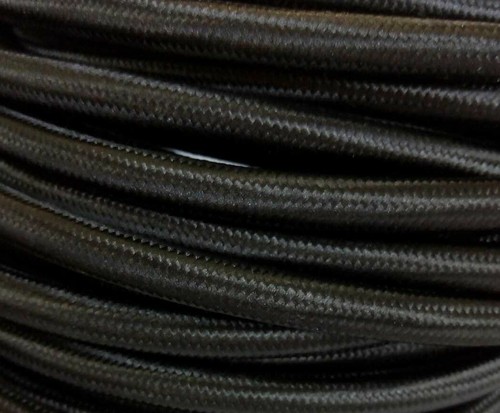 Textile Cable 5-adrig 5x0, 75 Câble de Lampe Alimentation Noir 5 x 0,75 50m Rôle - Bild 1 von 4