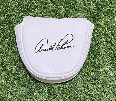 RARE Stitch Arnold Palmer White Signature Mallet Putter Headcover VERY GOOD