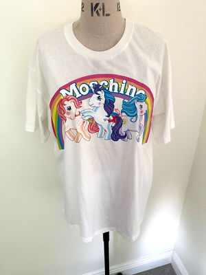 Moschino Jeremy Scott My Little Pony T-Shirt White SS18 Capsule 