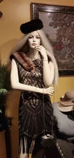 Flapper Dress Gatsby Fringed Dress Roaring 1920's