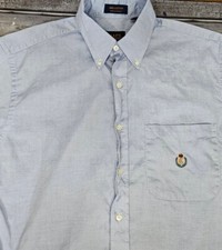 Vintage Chaps Ralph Lauren Men's Shirt Size 16.5 34-35 Button Down Oxford Blue