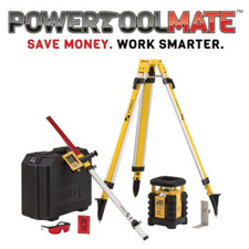Stabila LAR 350 Rotation Laser Level Set 9 Piece Kit 19111