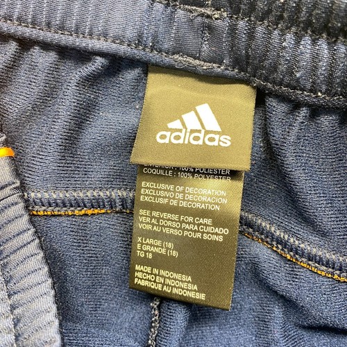 Adidas Track Pants Youth XL (18) Blue, Orange Stripe Pull On,Drawstring,Athletic - Picture 4 of 12
