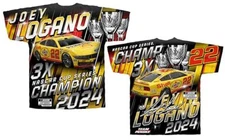 Joey Logano #22 NASCAR 2024 Sublimated Total Champ Print Shirt