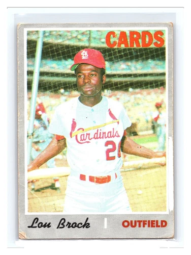 Lou Brock Baseball Sports Trading Cards & Accessories Rookie