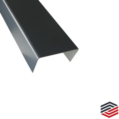 Alu U-Profil Anthrazit RAL 7016 U-Winkell  u-winkel  Abdeckung 100 cm  U-Leiste