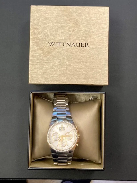 Wittnauer WN3047 Men s 132 Crystals Stainless Steel Date Chronograph Watch
