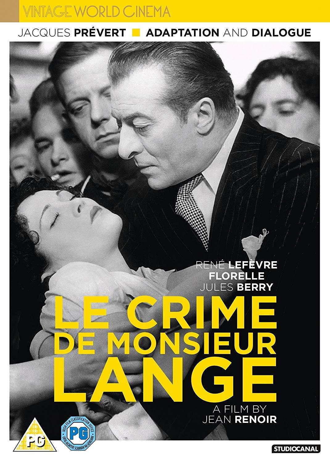 Le Crime De Monsieur Lange [DVD] [2018] (DVD)