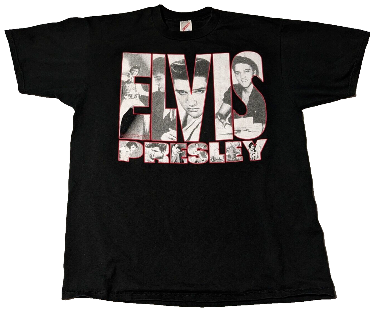ミュージシャン Elvis Presley 90s FUN TEES made in USA Elvis 90s Vintage Shirt, King of Rock T-shirt, Elvis Presley
