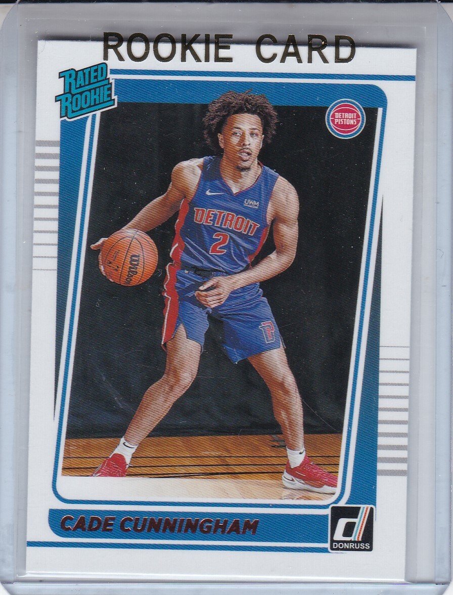 2021-22 DONRUSS CADE CUNNINGHAM RATED ROOKIE RC #211 DETROIT PISTONS #1 PICK HOT