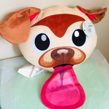 Cute Puppy Dog Large Throw Plush Pillow