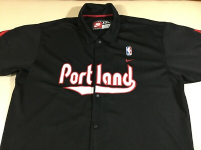 Portland Trail Blazers Basketball NBA Warm Up Nike Jersey Size2XL