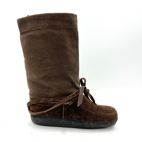 Steger Mukluks Botas de Nieve de Invierno de Lona de Cuero Marrón para Mujer Talla 7+ - Imagen 6 de 8