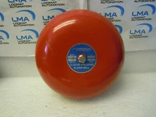 CERBERUS PYROTRONICS BDC-624C RED FIRE ALARM BELL 24VDC 0.06AMP 6" DIA