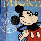 Disney Mickey Mouse 54” x 42" Multicolor/ Red Back Handmade Tie Throw Blanket — photo 2