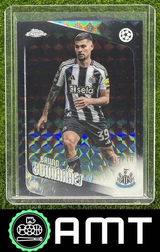 Bruno Guimaraes 2025-26 Topps Chrome UEFA CC 5/10 Black Geometric Newcastle
