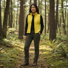 NWT Puma Primaloft Vest Womens S Super Lemon Quilted Lightweight Full Zip Hiking