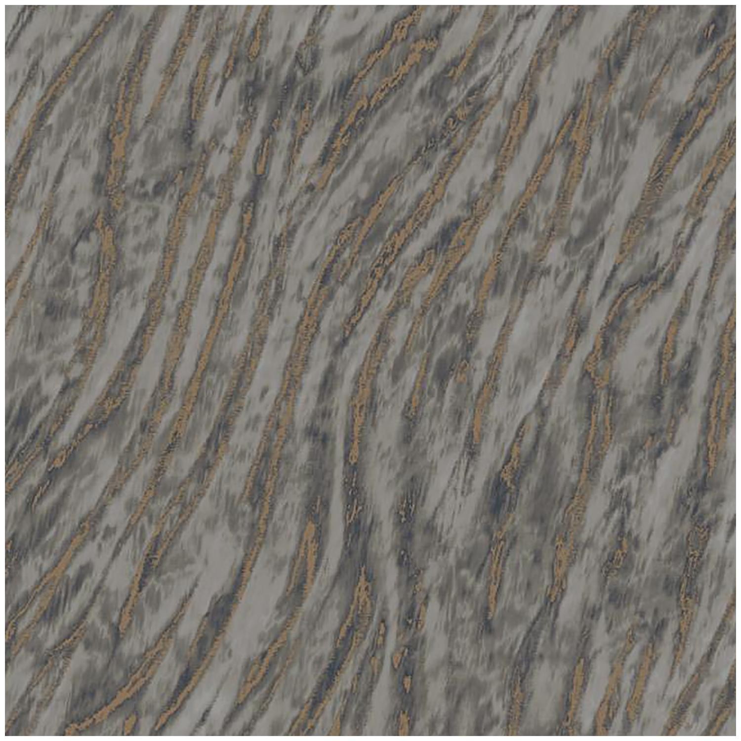 Abstract Marble Effect Wallpaper Grey Copper Vinyl Paste The Wall Textured - Image 2